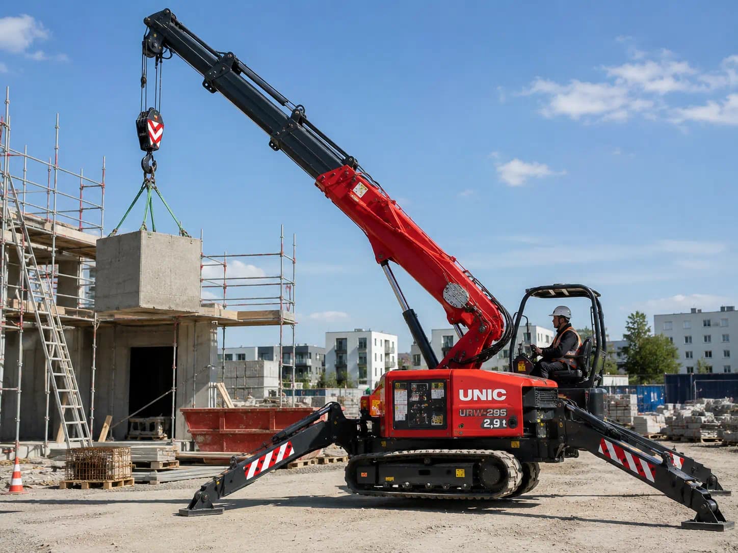 Location de matériel de levage pour professionnels du BTP