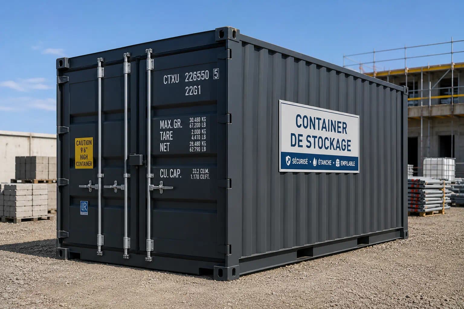 Location de matériel de base de vie pour professionnels du BTP