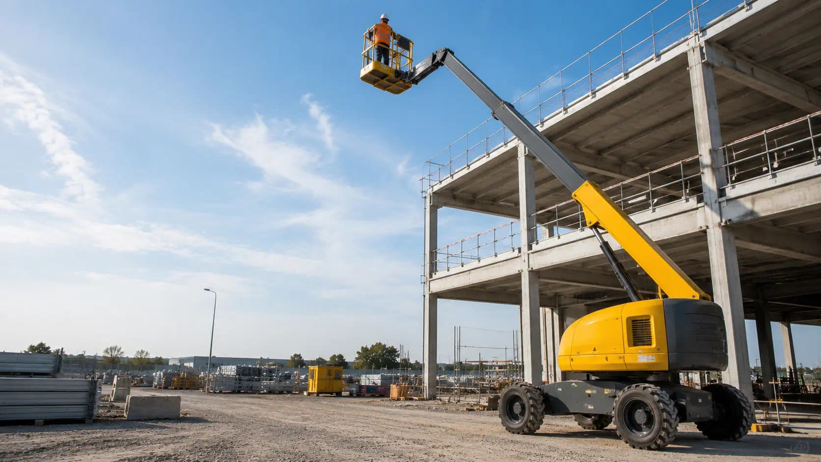 Location de nacelles et matériel de travail en hauteur pour professionnels du BTP