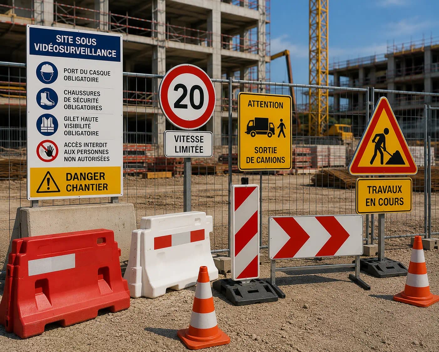 Location de matériel de sécurité chantier pour professionnels du BTP
