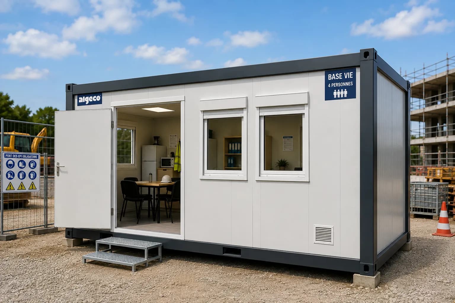 Location Base de vie pour 4 personnes