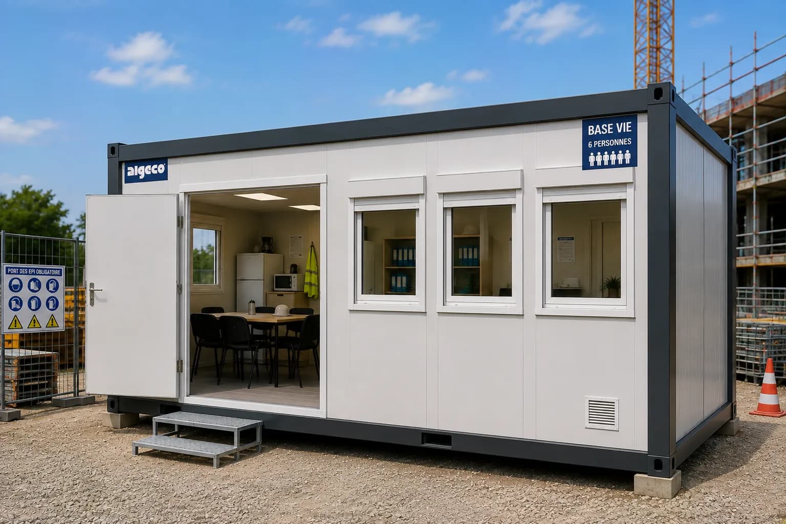 Location Base de vie pour 6 personnes