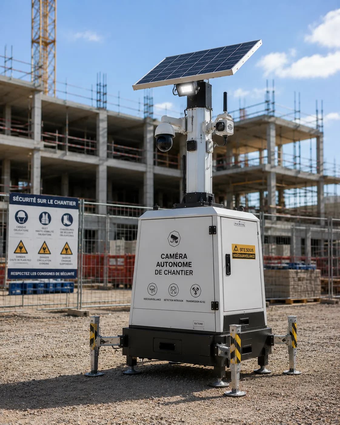 Location Caméra de chantier autonome