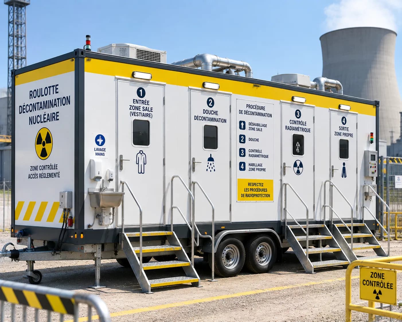 Location Roulotte de décontamination nucléaire